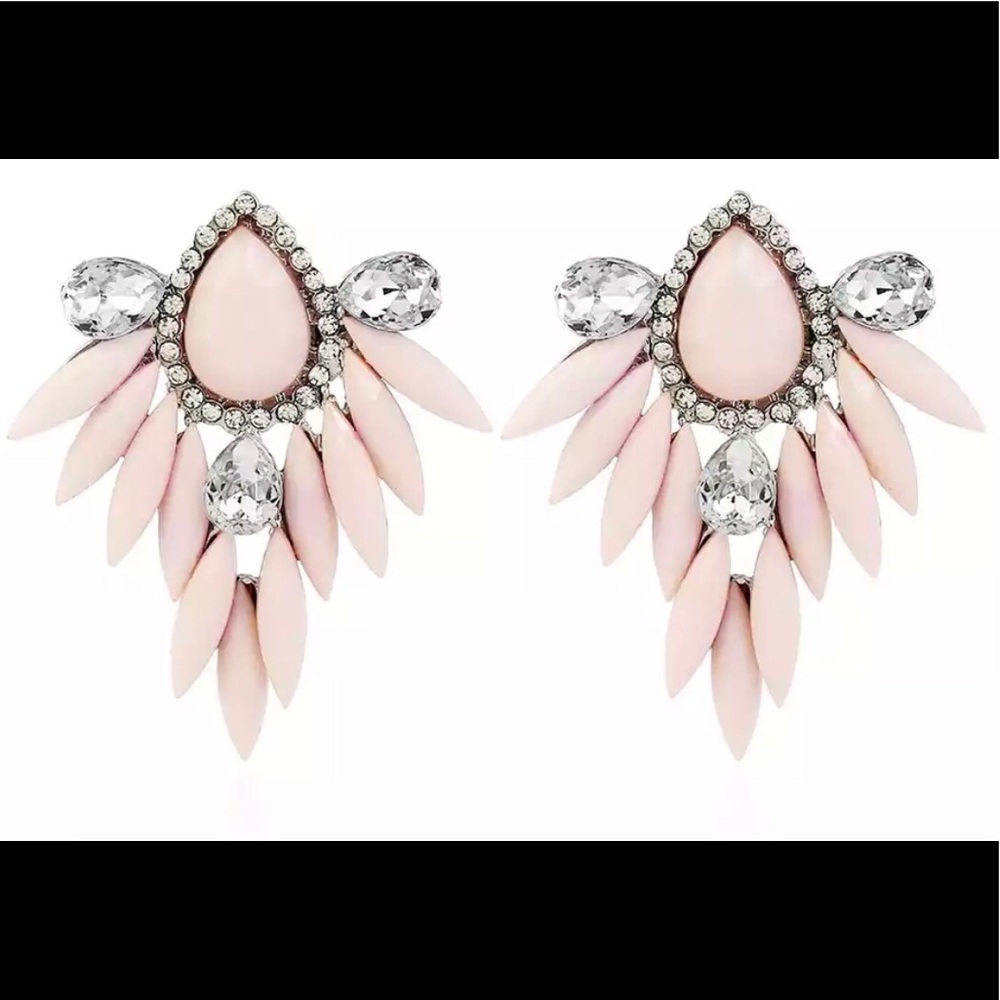 COPY - Rhinestone long drop earrings